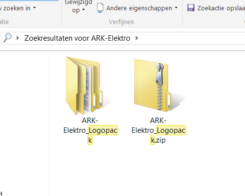 Logopack folder map logo maken