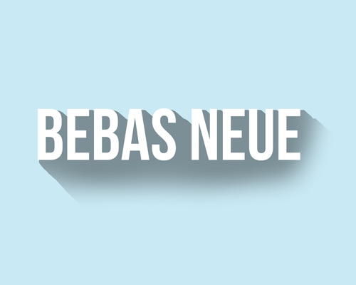 Lettertype Bebas Neue