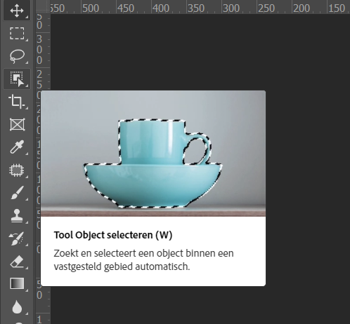 Tool object selecteren Photoshop