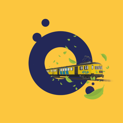 NS logo gele huisstijl