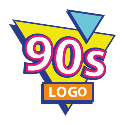 NINETIES LOGO 90'S LOGO ONTWERP DESIGN