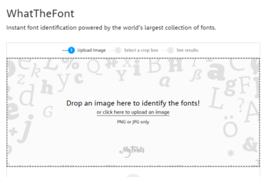 Lettertypes herkennen met What The Font tool